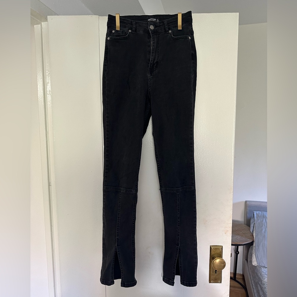 Nasty Gal Split Hem Jean